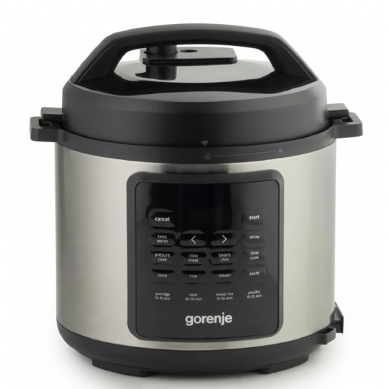 Мултикукър Gorenje GMC6SBK – 6L, 1000W, 8 програми, електронно управление