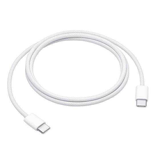 Кабел , Apple 60W USB-C Charge Cable (1M) - White