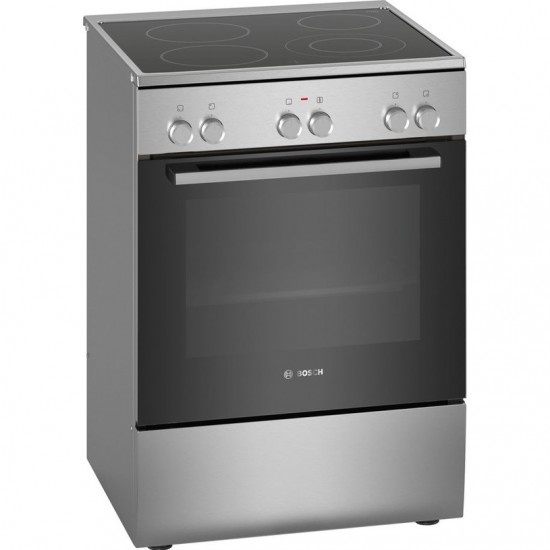 Готварска печка Bosch HKA090150 - 66L, керамичен плот, клас A, инокс