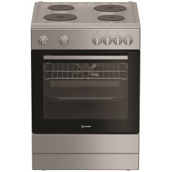 Готварска печка Indesit I6E5KMS – електрическа, 66L, 4 зони, клас A, инокс