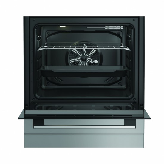 Готварска печка Indesit I6E5KMS – електрическа, 66L, 4 зони, клас A, инокс