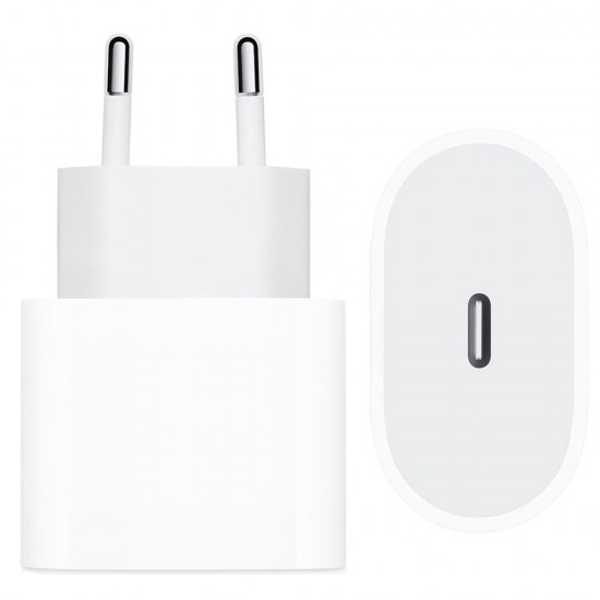 Зарядно , Apple 20W USB-C Adapter - White